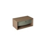 Meuble sous vasque suspendu vert fougère mat 1 tiroir l. 90 x h. 40 x p. 50 cm, decotec havana Meuble sous vasque suspendu vert fougère mat 1 tiroir l. 90 x h. 40 x p. 50 cm, decotec havana