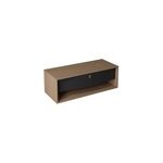 Meuble sous vasque suspendu noir mat 1 tiroir l. 120 x h. 40 x p. 50 cm, decotec havana