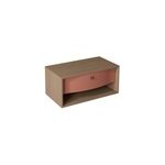 Meuble sous vasque suspendu terracotta mat 1 tiroir l. 90 x h. 40 x p. 50 cm, decotec havana Meuble sous vasque suspendu terracotta mat 1 tiroir l. 90 x h. 40 x p. 50 cm, decotec havana