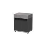 Meuble tablette duo pour cuisine extrieure 80 x 55 cm inox noir le marquier