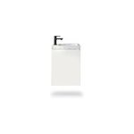 Meuble vasque suspendu blanc mat l. 44 cm imandra + plan vasque terrazzo, goodhome