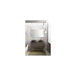 Meuble vasque suspendu effet ch�ne metz l. 120 cm + plan de toilette ch�ne metz pour 2 vasques, pura ...