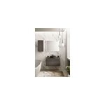 Meuble vasque suspendu effet ch�ne metz l. 90 cm + plan de toilette effet ch�ne metz, pura +