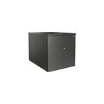 Mini garage anthracite 145 x 203 cm biohort