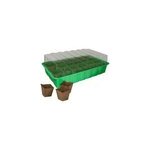 Mini serre fertile de 24 godets jany h. 13 cm x l. 36 cm Mini serre fertile de 24 godets jany h. 13 cm x l. 36 cm
