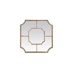 Miroir art dco l. 80 x h. 80 x p. 7cm mtal dor