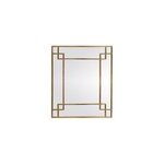 Miroir art d�co m�tal dor� l. 80 x h. 95 cm emde