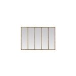 Miroir rectangulaire style industriel effet vieilli dor� l. 137 x h. 90 x ep. 5 cm