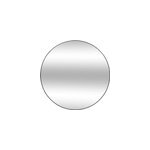 Miroir rond alice m�tal noir �. 110cm atmosphera cr�ateur d'int�rieur