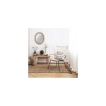 Miroir en rotin ovale l. 48 x h. 58 cm Miroir en rotin ovale l. 48 x h. 58 cm