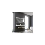 Miroir de salle de bains lumineux led 70 x 120 cm, argent, mpglass bishop