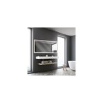 Miroir de salle de bains lumineux led 70 x 140 cm, argent�, mpglass bishop