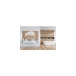 Miroir de salle de bains lumineux led 80 x 120 cm, argenté, mpglass stone Miroir de salle de bains lumineux led 80 x 120 cm, argenté, mpglass stone