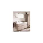 Miroir de salle de bains lumineux led effet chêne clair l. 120 cm, calao Miroir de salle de bains lumineux led effet chêne clair l. 120 cm, calao
