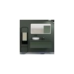 Miroir de salle de bains lumineux led noir 70 x 140 cm, mpglass lyon chic