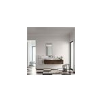 Miroir de salle de bains lumineux led noir 90 x 40 cm, mpglass lyon chic