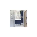 Miroir de salle de bains lumineux led ovale, 84 x 50 cm, mpglass phoenix