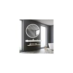 Miroir de salle de bains lumineux led rond, Ø120 cm, argenté, mpglass bishop Miroir de salle de bains lumineux led rond, Ø120 cm, argenté, mpglass bishop