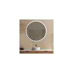 Miroir de salle de bains lumineux led rond Ø 120 cm mpglass bishop 2 Miroir de salle de bains lumineux led rond Ø 120 cm mpglass bishop 2