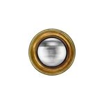 Miroir vintage rond convexe dor� �26cm emde