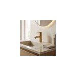 Mitigeur de bidet monotrou avec mousseur orientable, dor�, goodhome owens