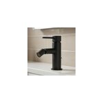 Mitigeur de bidet monotrou avec mousseur orientable, noir mat, goodhome owens