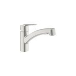 Mitigeur de cuisine bec bas avec douchette start grohe nickel