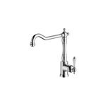 Mitigeur de cuisine belmore en laiton couleur argent� h. 29, 6 cm