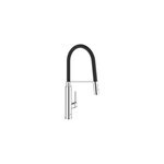 Mitigeur de cuisine avec douchette chrom noir grohe feel