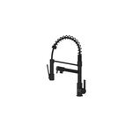 Mitigeur de cuisine noir mat avec douchette, essebagno big hotto