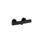 Mitigeur de douche thermostatique mural, noir, essebagno carra
