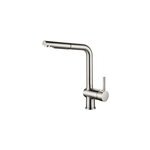 Mitigeur haut carr edouard rousseau en mtal effet inox
