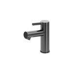 Mitigeur de lavabo avec mousseur orientable, taille m, gun metal, h. 14, 3 cm, goodhome maza
