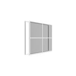 Moustiquaire coulissante aluminium gris 230 x 240 cm - easy life