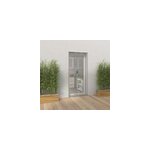 Moustiquaire rideau pour porte fen�tre en kit recoupable 230 x 100 cm gris - mousti - kit