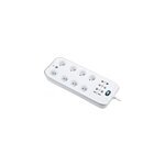 Multiprise 8 prises parafoudre usb 2m blanc Multiprise 8 prises parafoudre usb 2m blanc