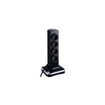 Multiprise 8 prises parafoudre vertical usb 2m noir Multiprise 8 prises parafoudre vertical usb 2m noir