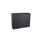 Muret xl plastique eda durdica anthracite 99, 5 x 29, 5 x h. 78, 5 cm Muret xl plastique eda durdica anthracite 99, 5 x 29, 5 x h. 78, 5 cm