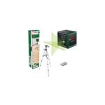 Niveau laser � lignes vertes quigo green bosch haute visibilit� et pr�cision 0, 6 mm / m avec tr�pied ...