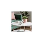 Objet d�co chien ilio en c�ramique blanc h. 15 cm, jby creation