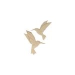 Oiseau dcoratif mural design origami 17 x 26 / 19 x 22cm emdedesign - lot de 2