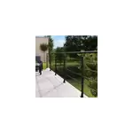 Pack balustrade barranco fortia horizontale à plat aluminium noir Pack balustrade barranco fortia horizontale à plat aluminium noir
