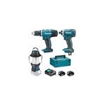 Pack outils �lectroportatifs (perceuse - visseuse, visseuse � chocs) et radio avec lanterne makita - ...