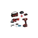 Pack perceuse - visseuse et meuleuse sans fil einhell te - tk 18 / 2 li kit 18v - 1x4ah + 1x2ah et sac ... Pack perceuse - visseuse et meuleuse sans fil einhell te - tk 18 / 2 li kit 18v - 1x4ah + 1x2ah et sac ...