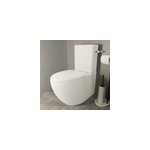 Pack wc  poser avec cuvette, abattant, rservoir, blanc, goodhome kentia