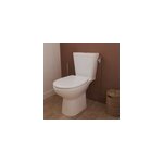 Pack wc � poser sans bord avec abattant d�clipsable et frein de chute, sortie horizontale, nf, goodhome ...