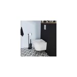 Pack wc suspendu blanc cuvette sans bride fuerte et bâti - support sol et mur grohe Pack wc suspendu blanc cuvette sans bride fuerte et bâti - support sol et mur grohe