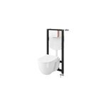 Pack wc suspendu sans bride + bti, goodhome winam