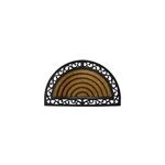 Paillasson coco caoutchouc bugala goodhome demi - lune l. 45 x l. 75 cm