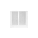 Paire de vitrage tamisant filet passe - tringle finition ourlet blanc l. 90 x l. 45cm rocle